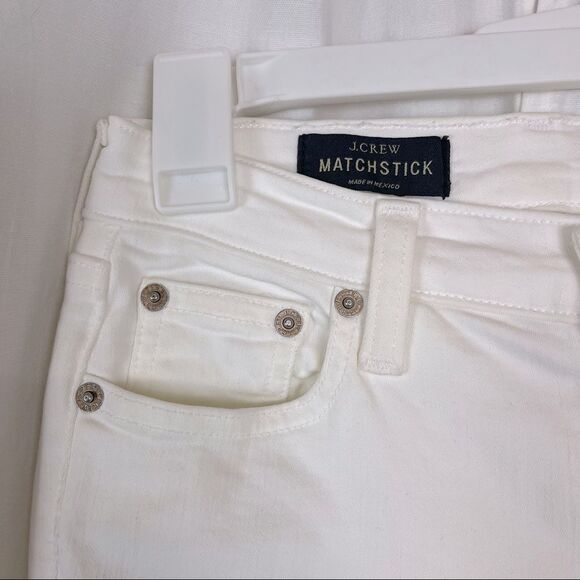 J Crew matchstick white jeans - Picture 2 of 5